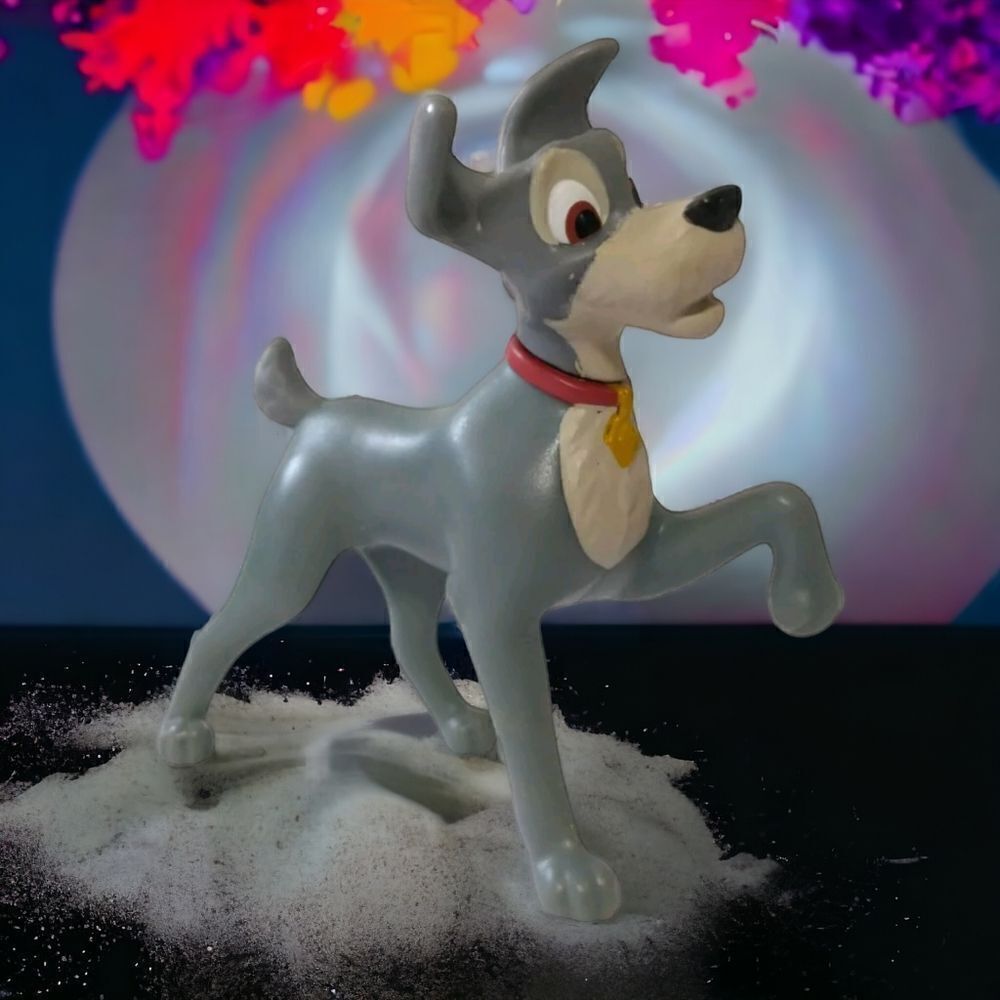 Disney Lady And The Tramp Dog Figure Toy McDonalds Cake‎ Topper 50th Anniversary